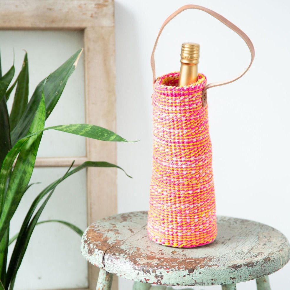 Colourful Sisal Wine Holders - Asiliz